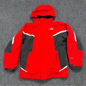 The North Face HyVent Rain Jacket Winter Coat Duo Fleece Zip Up Boys Size Medium